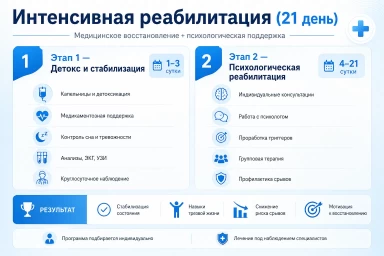 Реабилитация за 21 день в СВАО Москвы